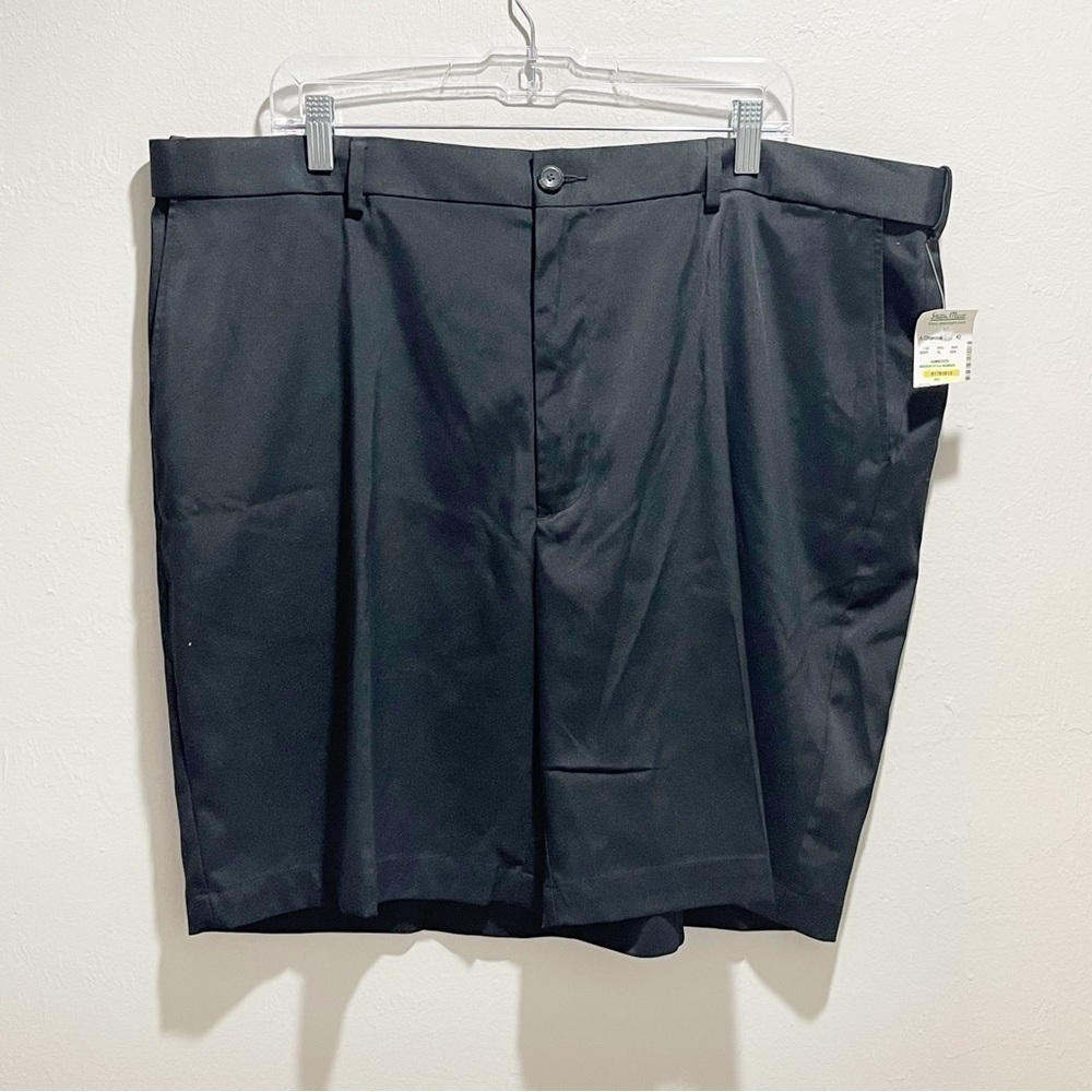 SAVANE Women’s Black Stretch Microfiber Wrinkle Free Extender Waist Short 42